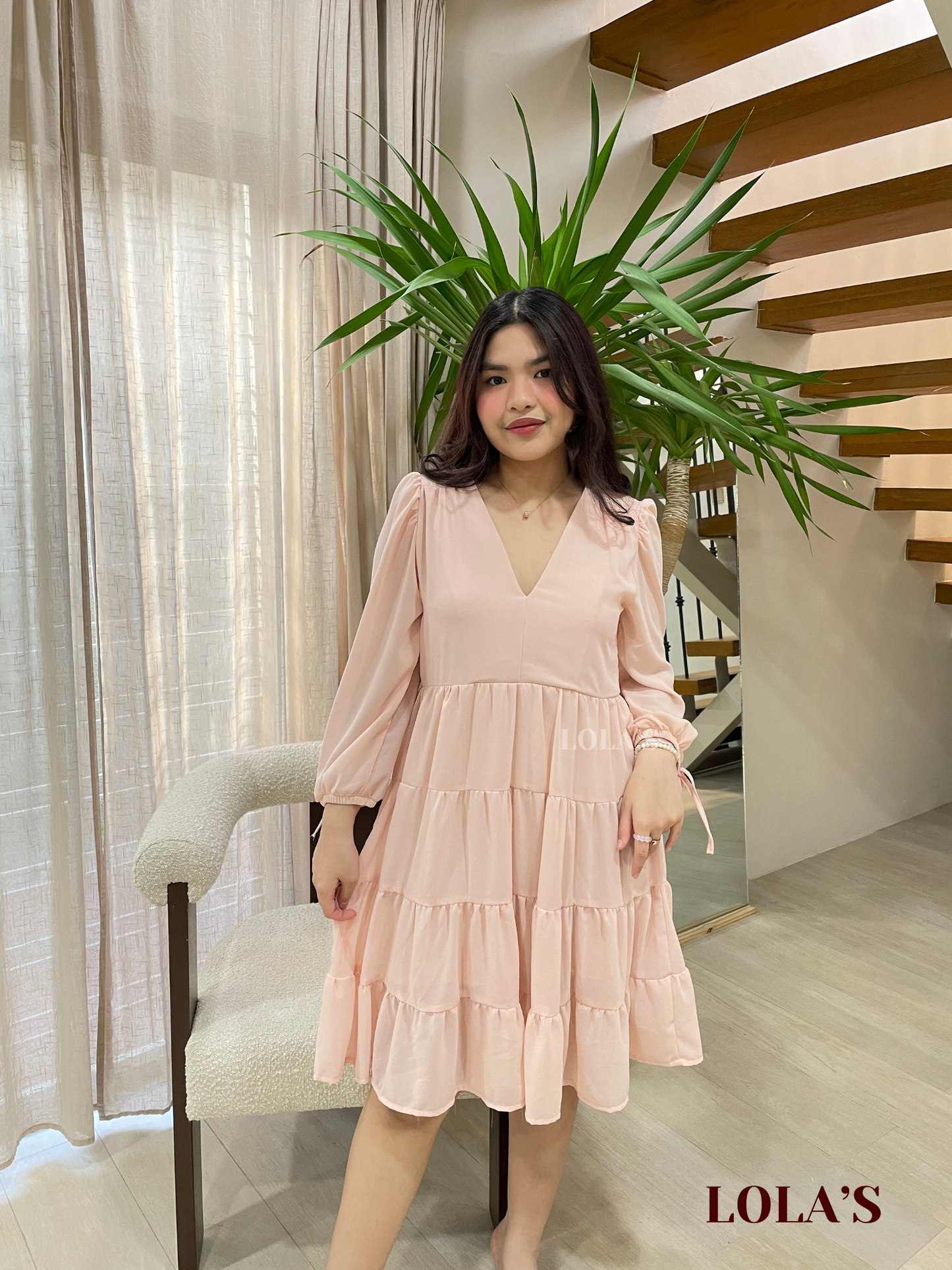 Diana Dress (Peach)