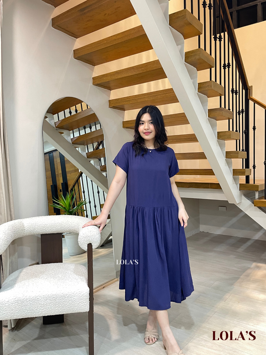 Mina Dress (Navy Blue)