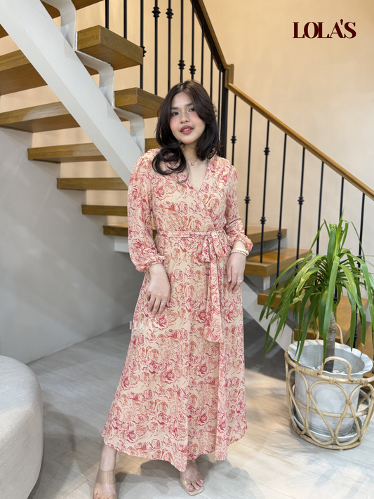 Paula Dress (Rose Blooms)