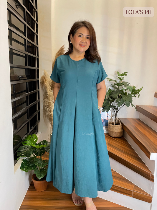 Kathleen Dress (Blue Green)