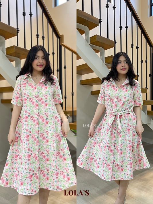 Alexa Polo Dress (Fresh Blooms)