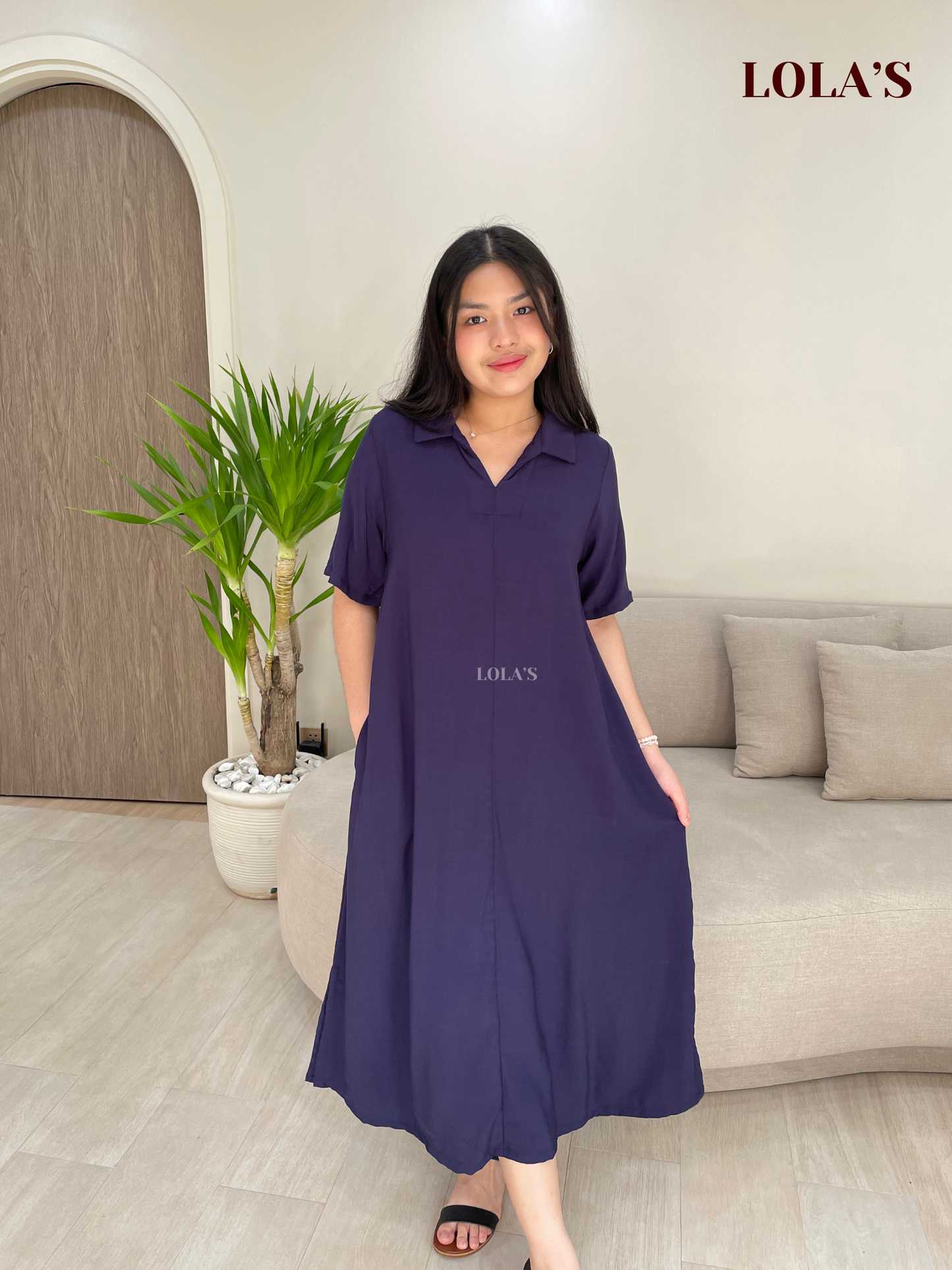 Camille Dress (Navy Blue)