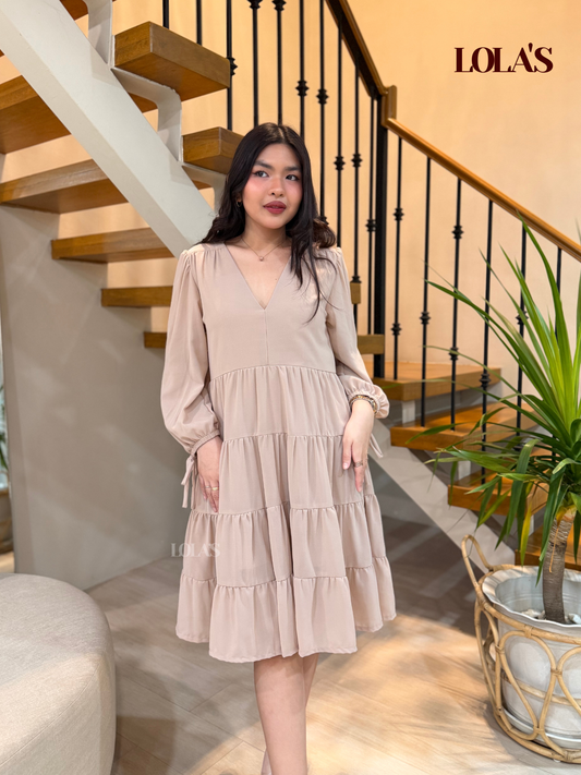 Diana Dress (Light Taupe)