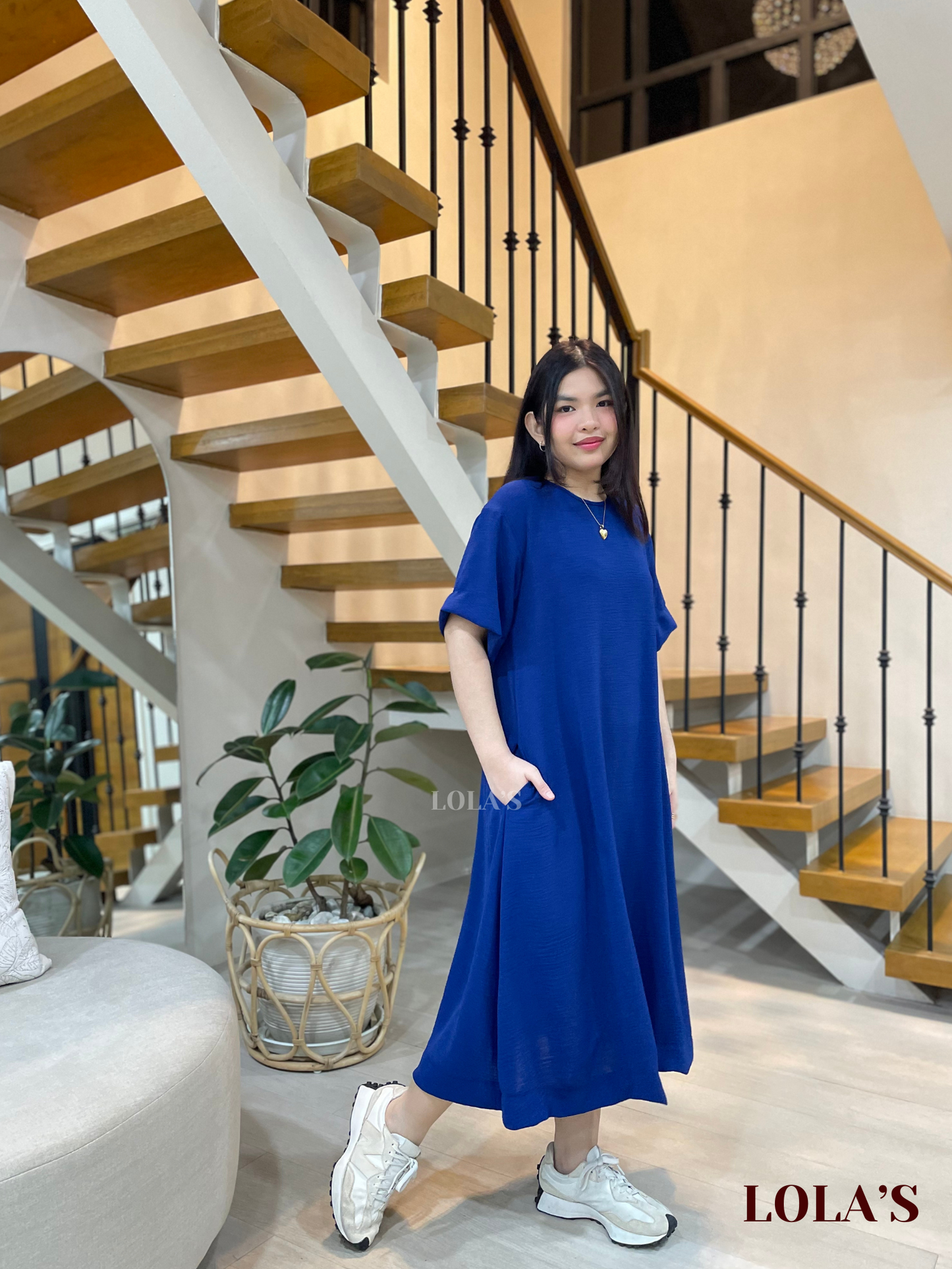 Luna Dress (Blue)
