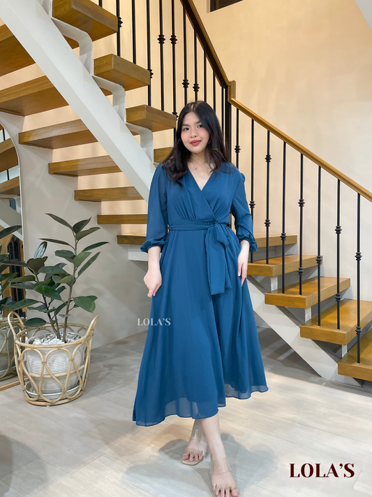 Paula Dress (Blue Green)
