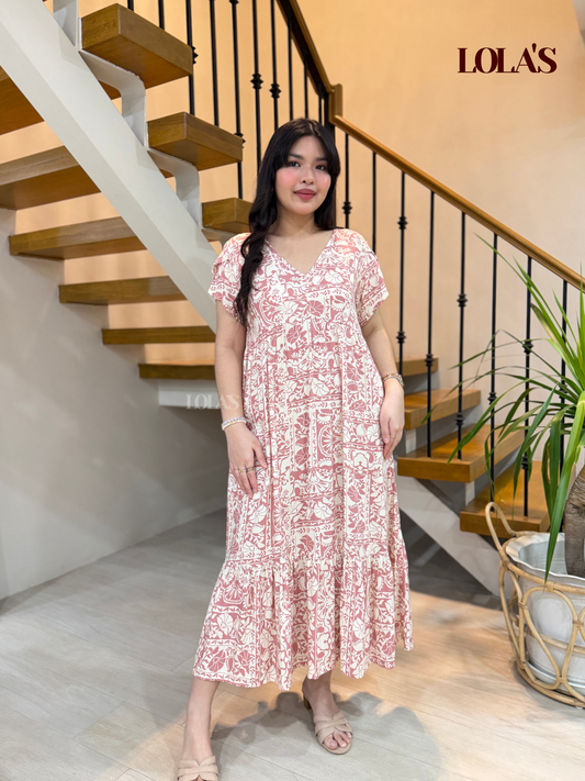 Jane Dress (Pink Fan)