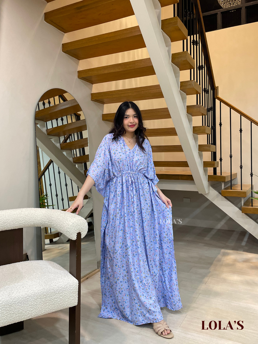 Rowena Dress (Sky Blooms)