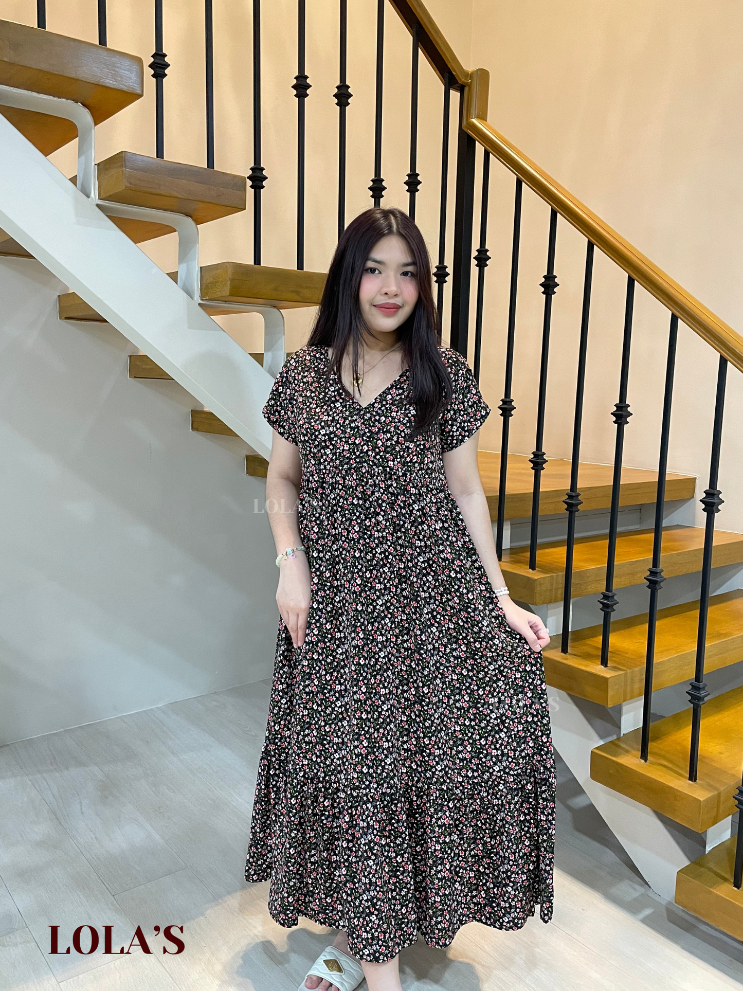 Jane Dress (Black Blossom)