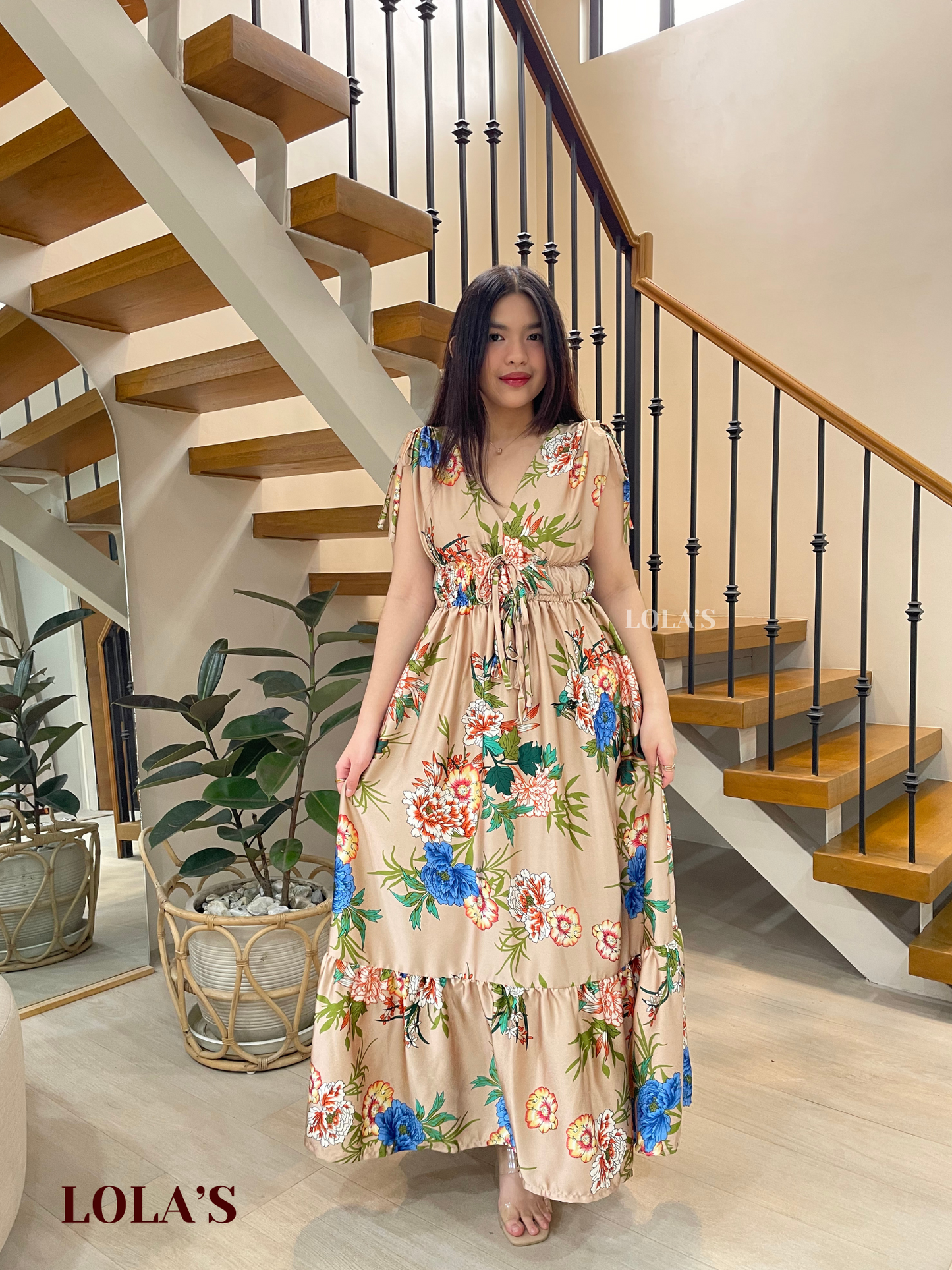 Adeline Dress (Summer Peonies)