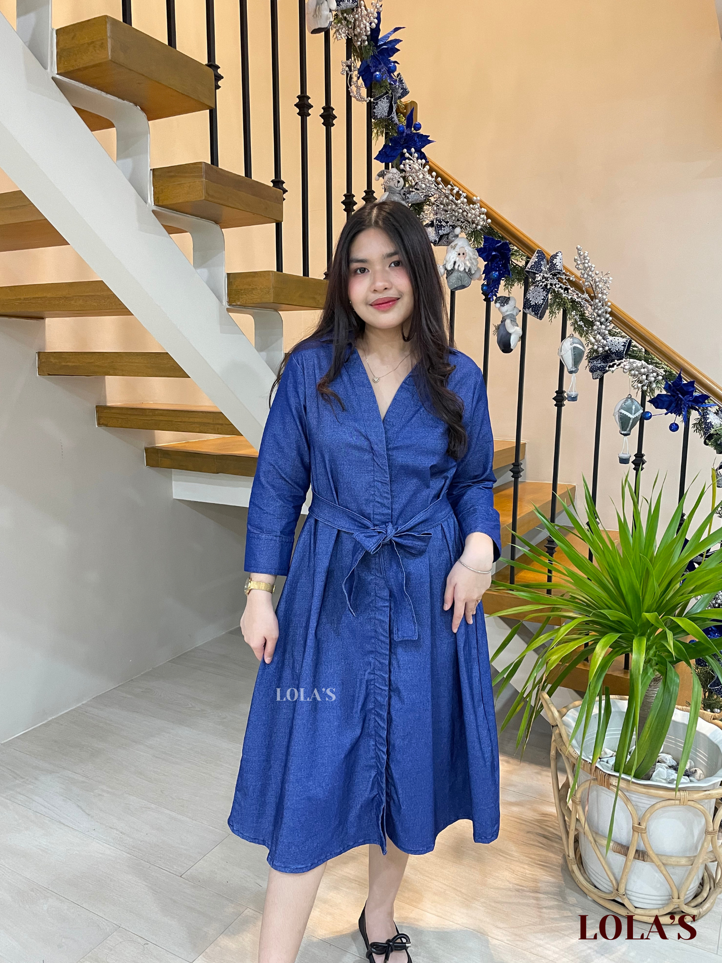 Jillian Dress (Light Denim)