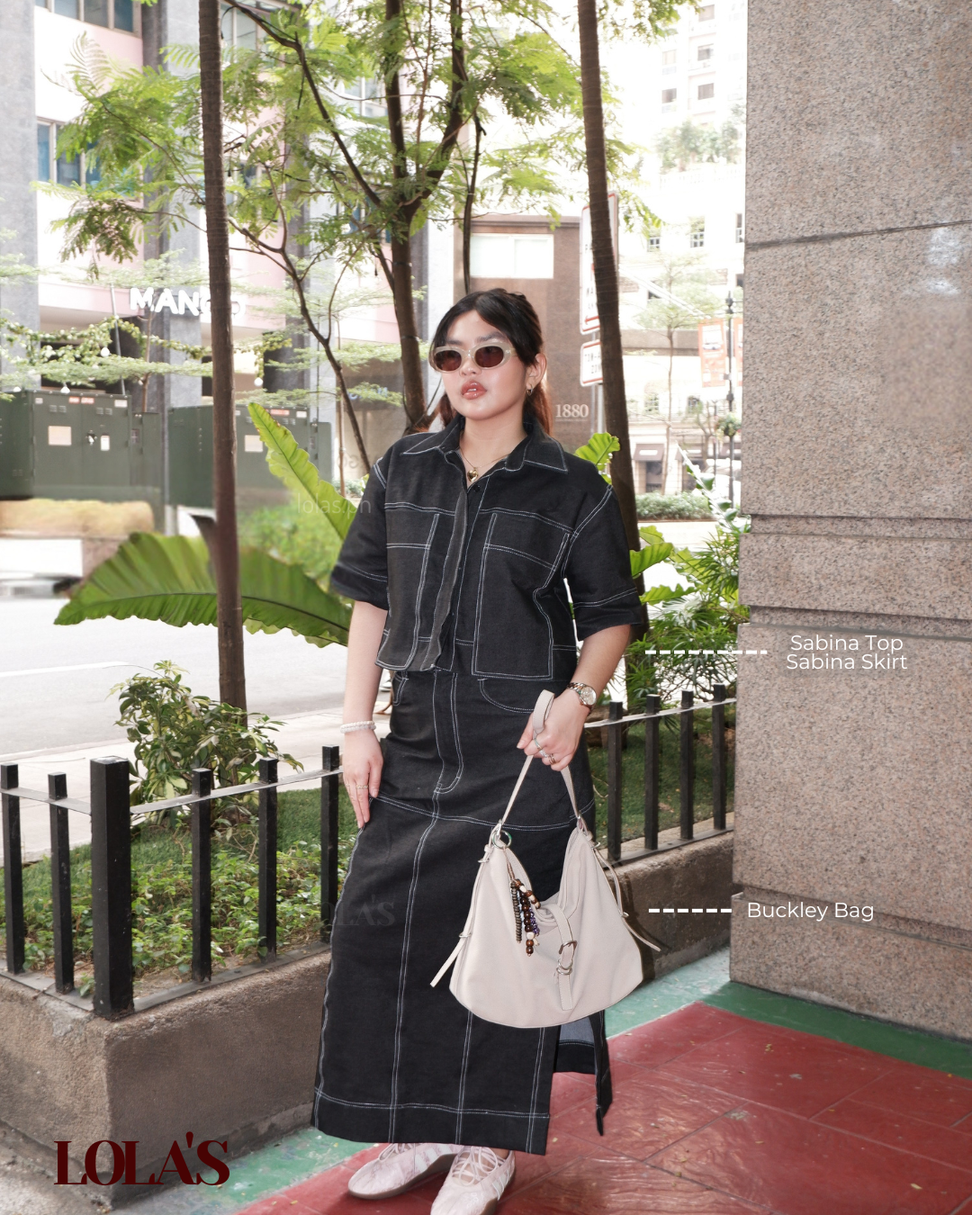 Sabina Skirt (Black Denim)