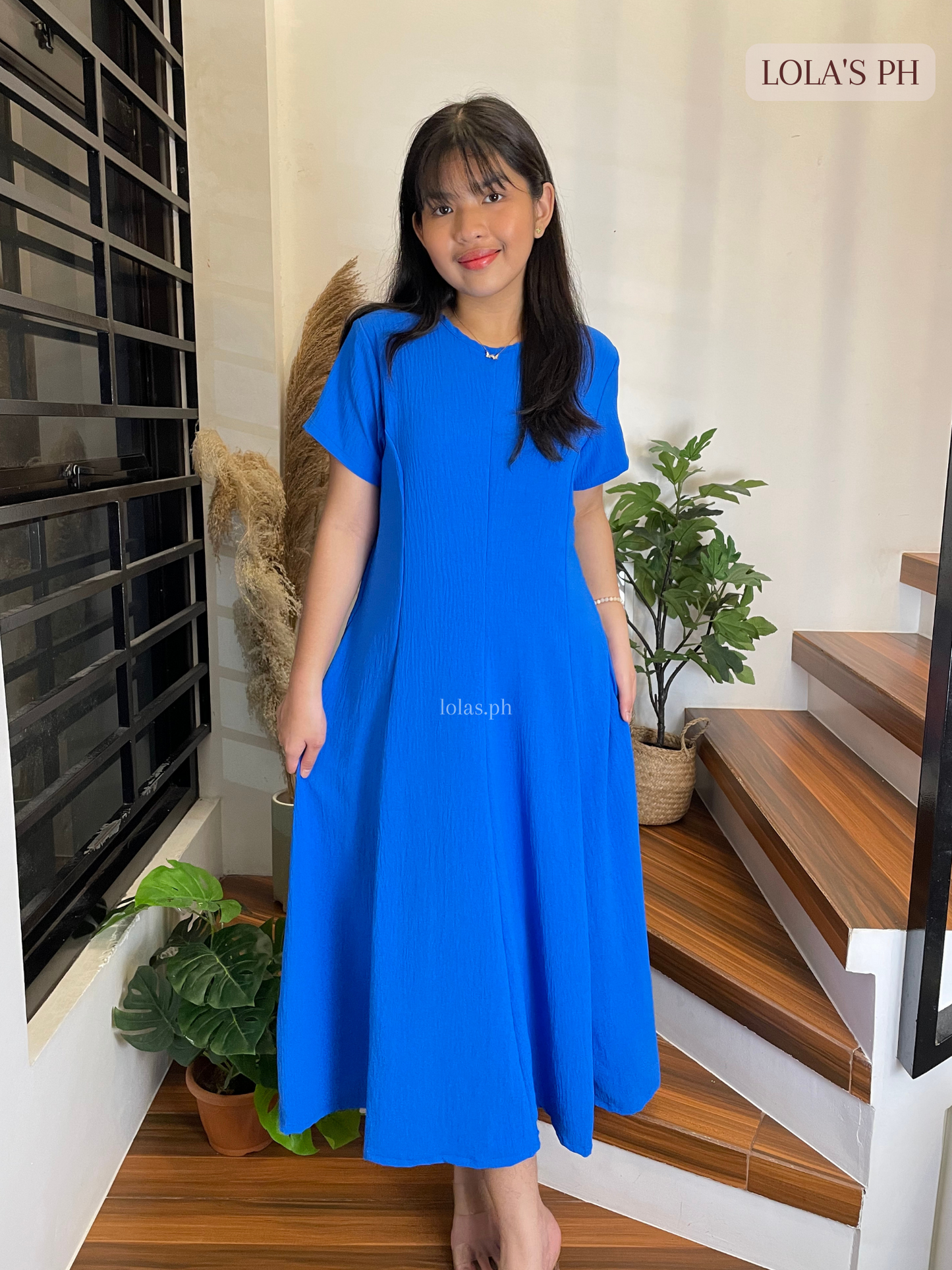 Kathleen Dress (Azure Blue)