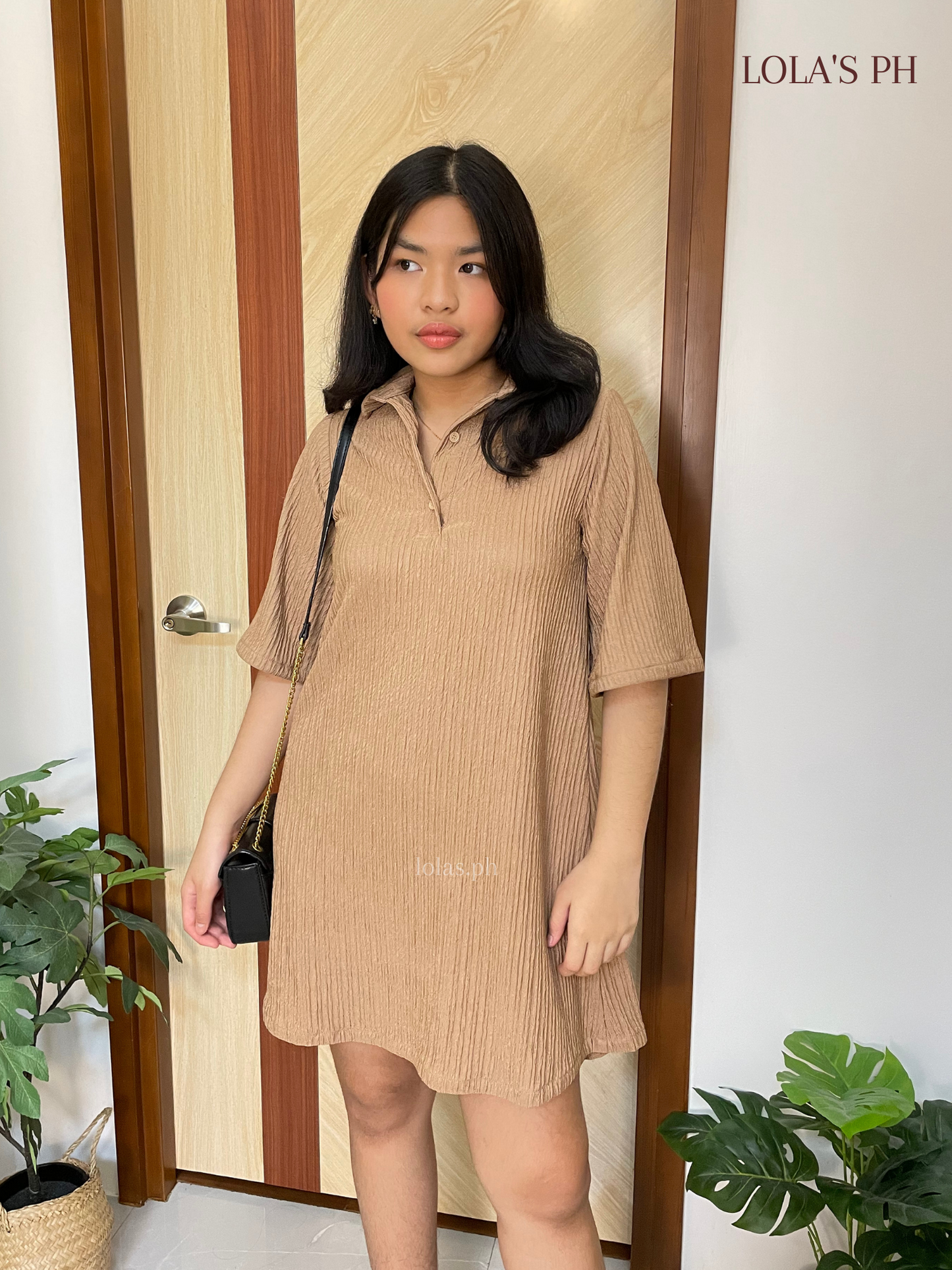 Hanni Dress (Warm Taupe)