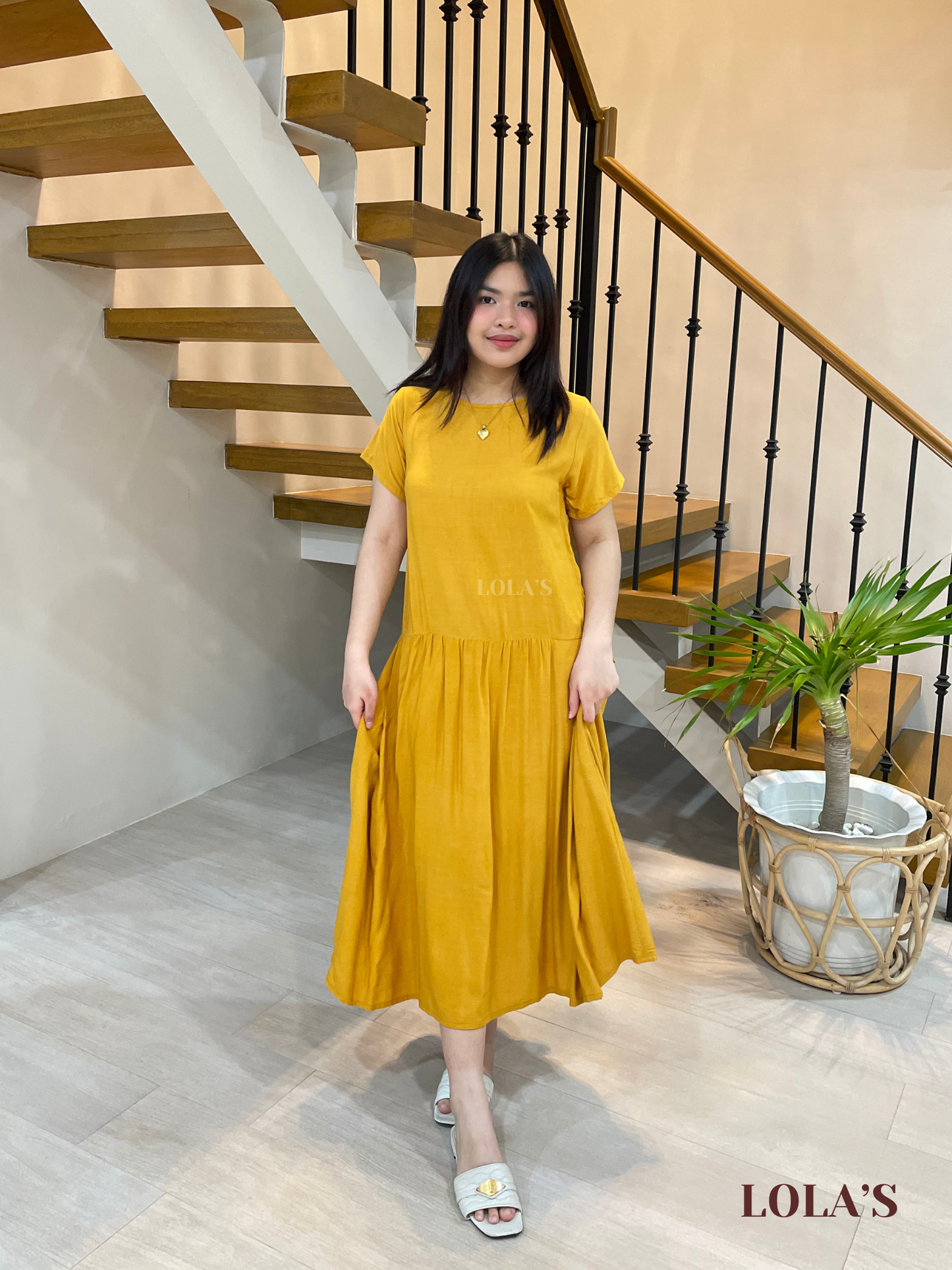 Mina Dress (Mustard)