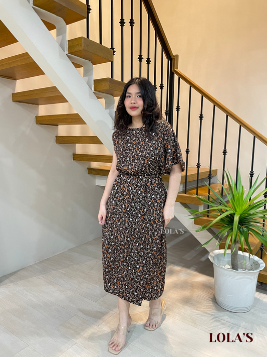 Ollie Dress (Toffee Blossoms)