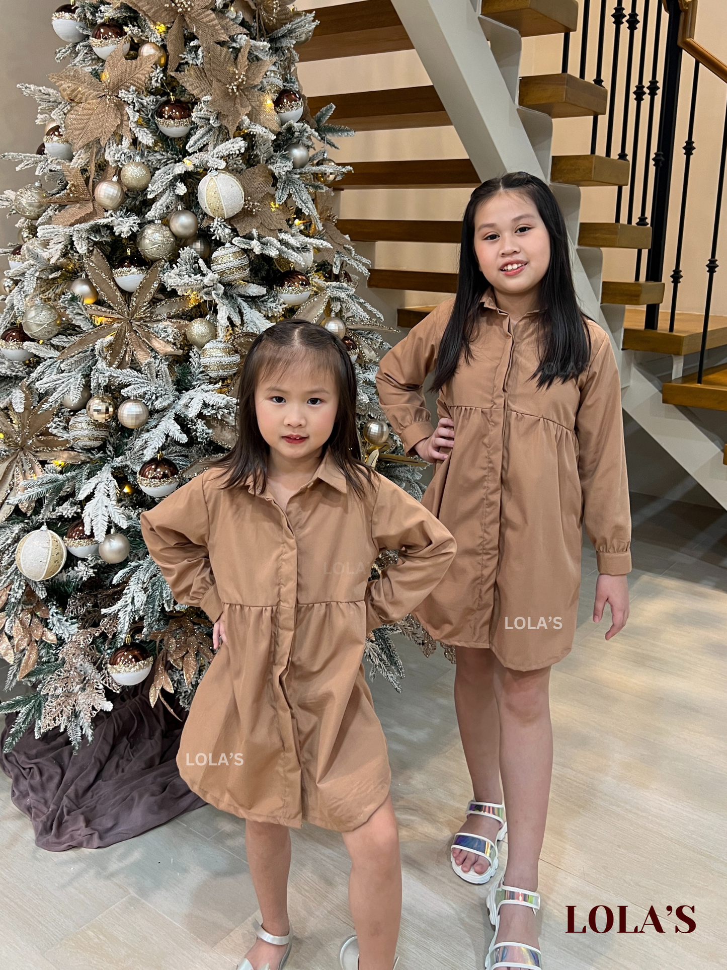 Eleanor Dress Kids (Mocha)