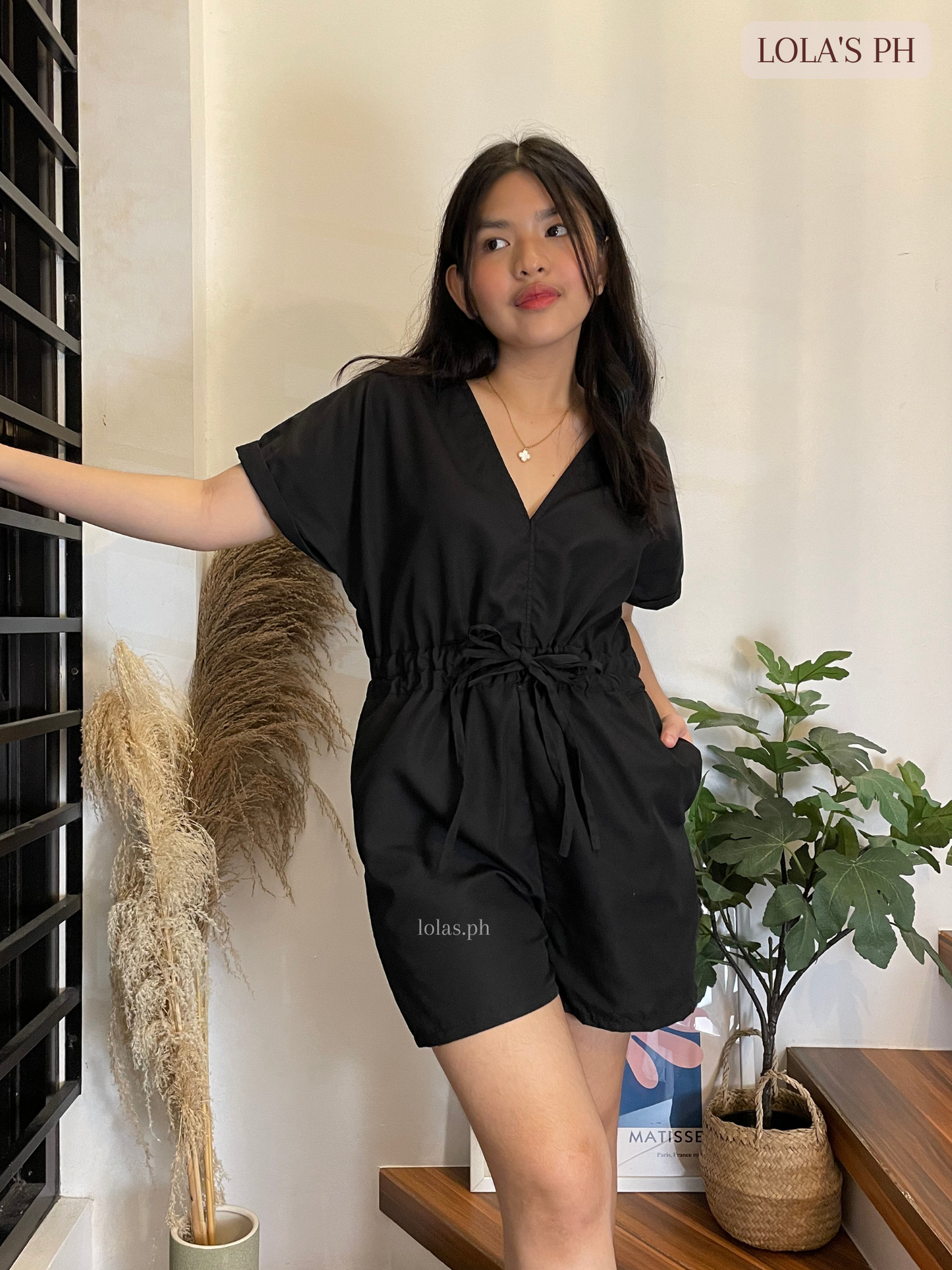 Chinnie Romper (Black)