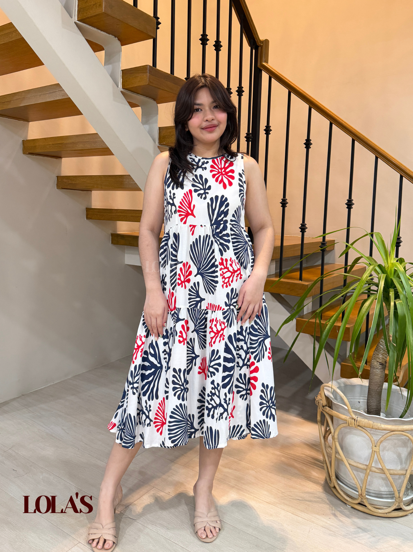 Miles Dress (White Reef)