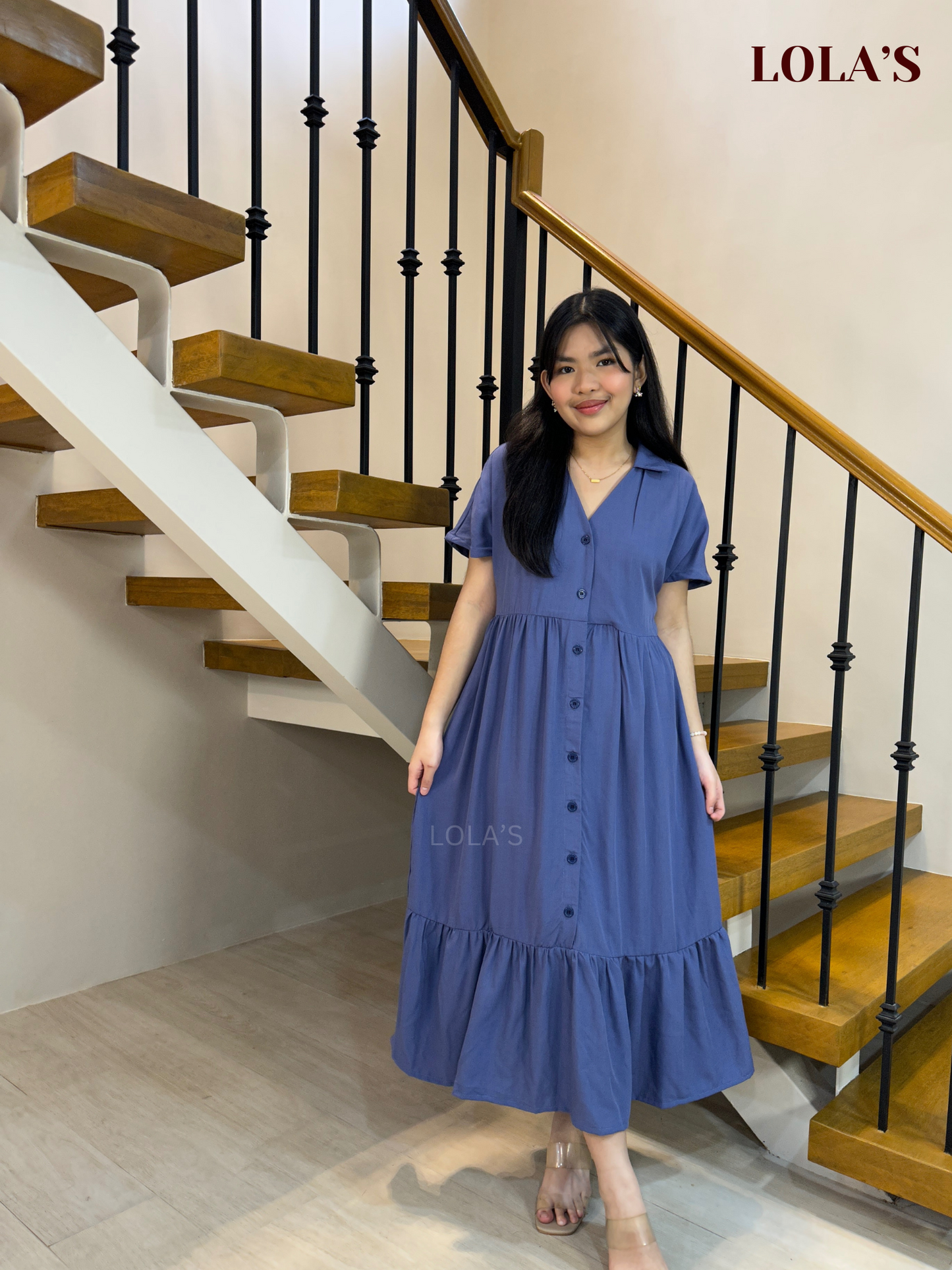 Regine Dress (Deep Periwinkle)