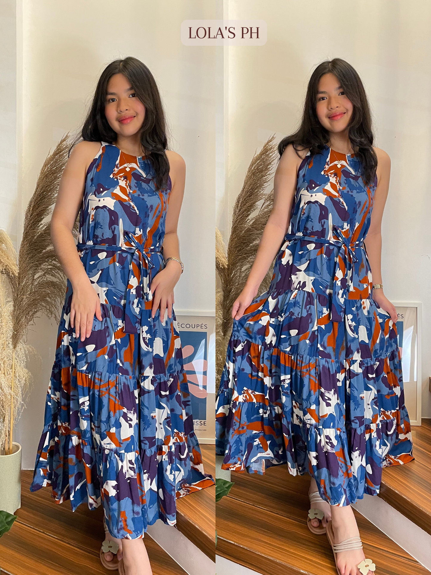 Analiza Dress (Painted Blue)