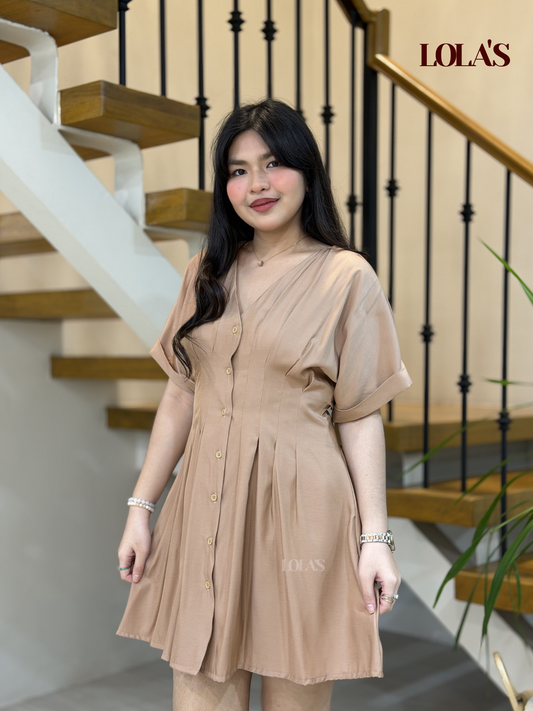 Felicia Dress (Soft Brown)