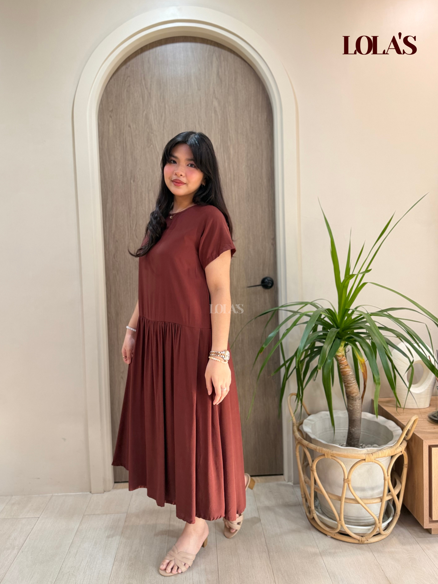 Mina Dress (Chocolate Brown)