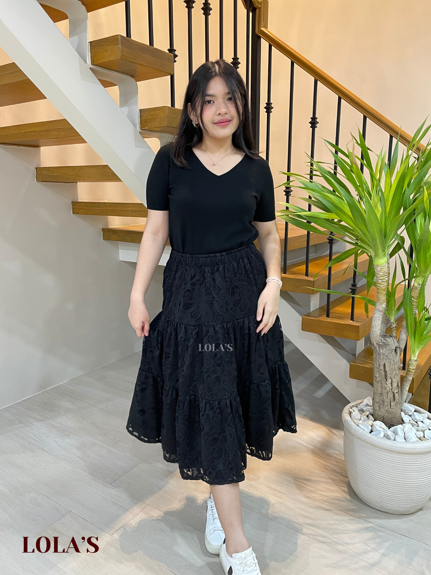 Penelope Skirt (Black Lace)