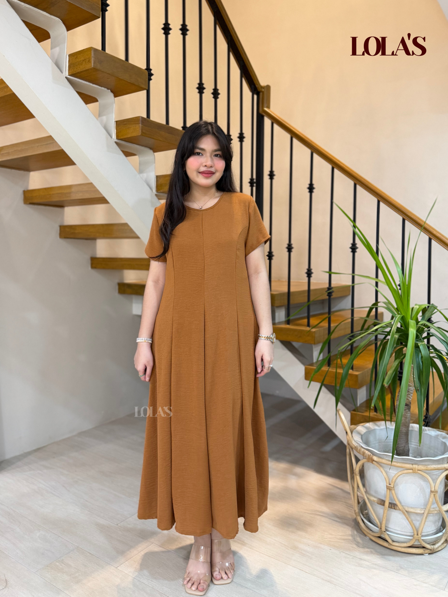 Kathleen Dress (Caramel)