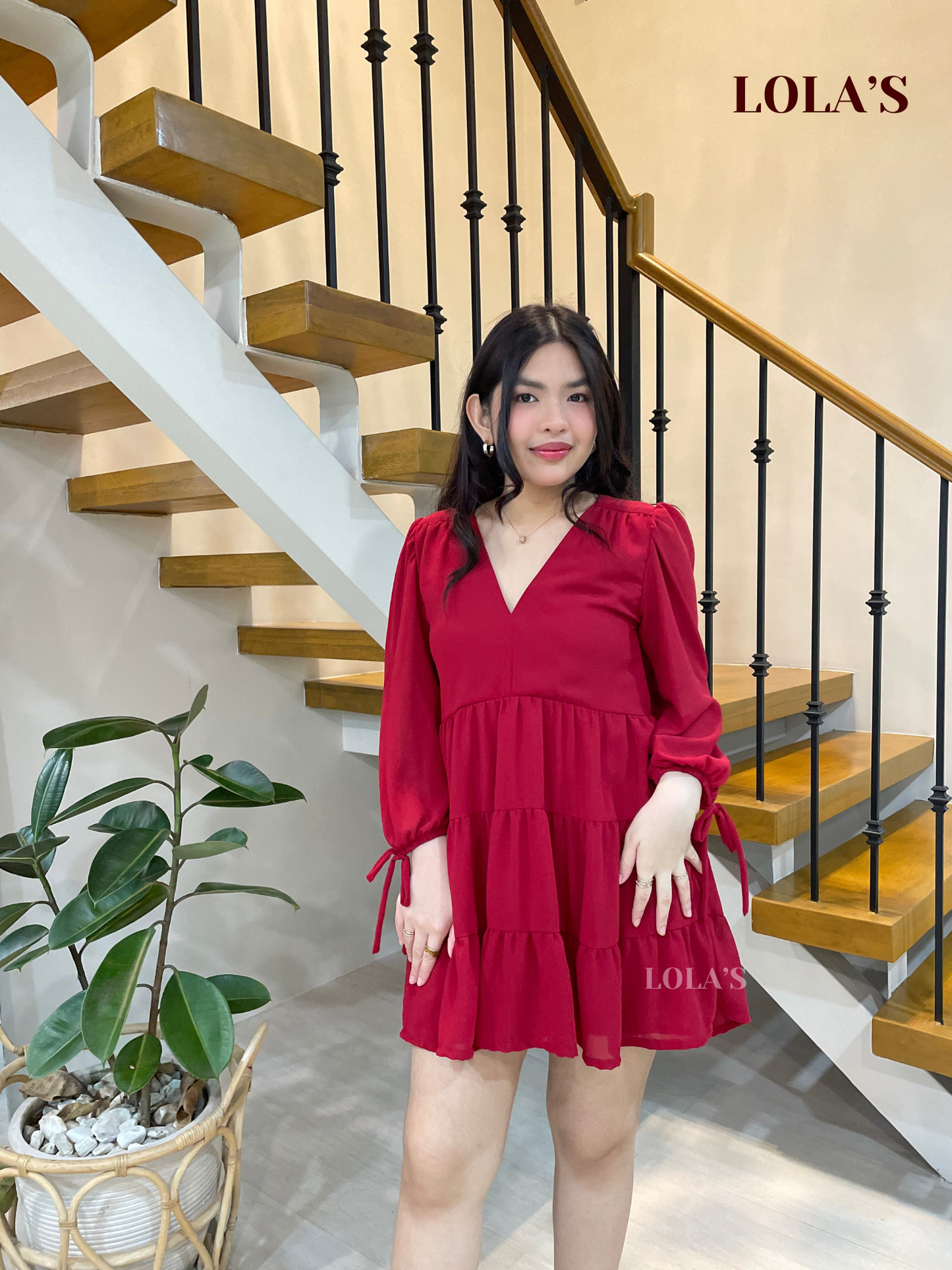 Monina Dress (Red)