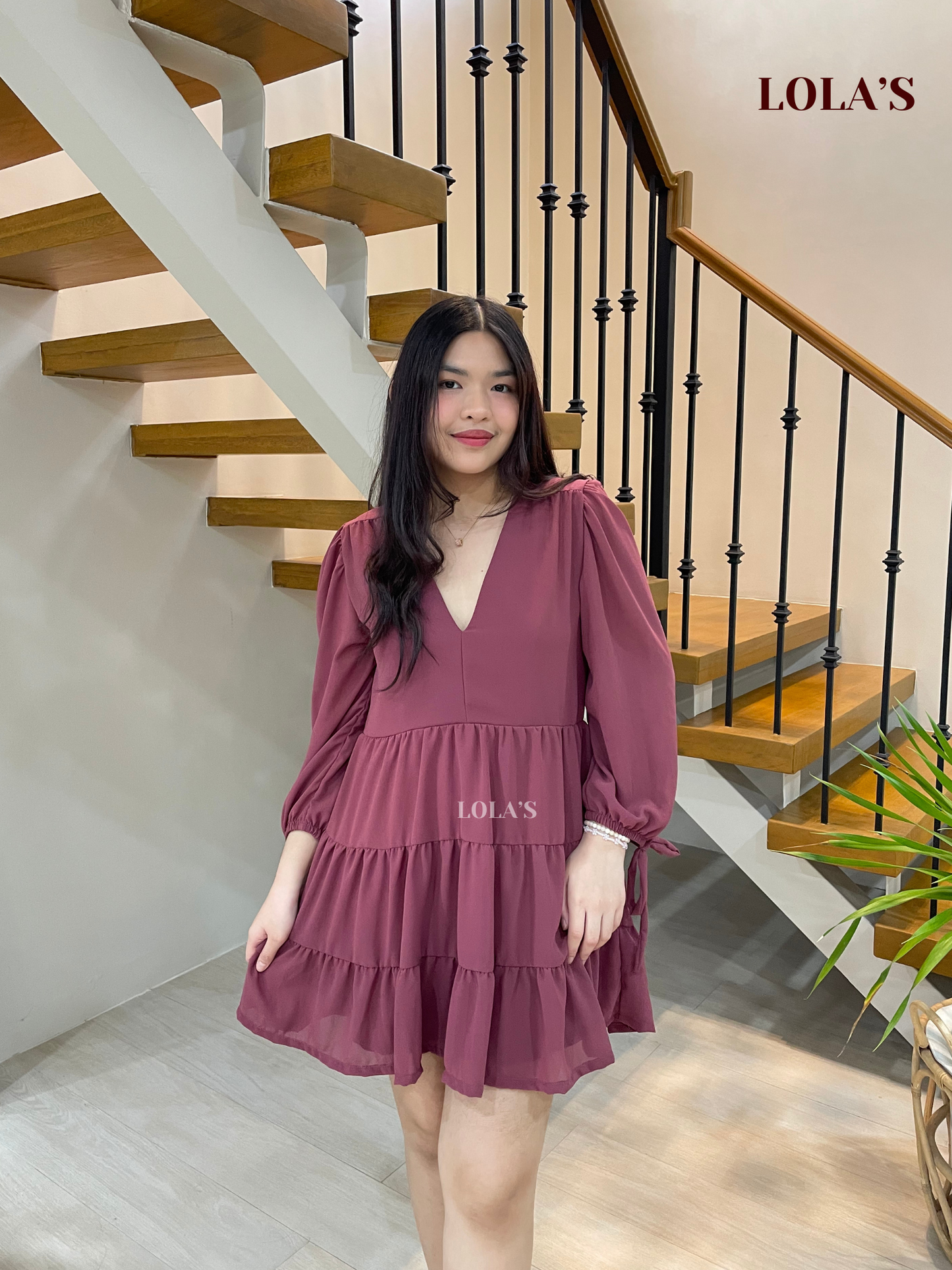 Monina Dress (Plum)