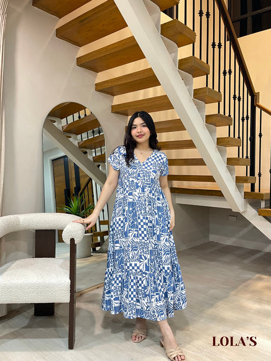 Jane Dress (Retro Blue)
