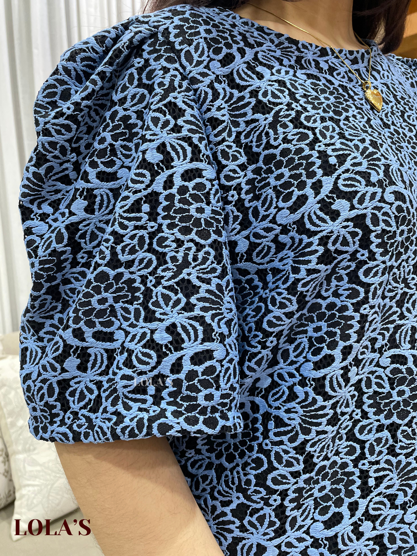 Vivian Top (Blue Eclipse Lace)