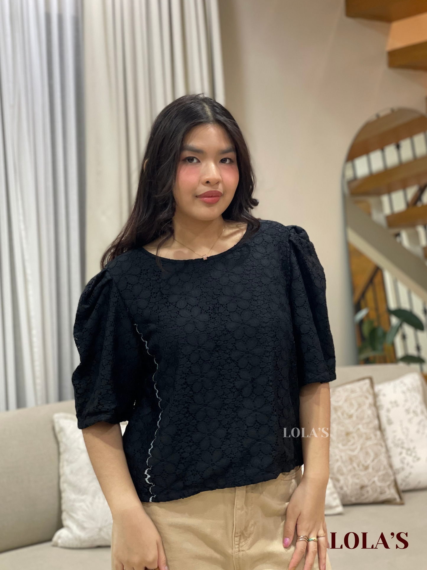 Vivian Top (SALE Midnight Dahlia Lace)