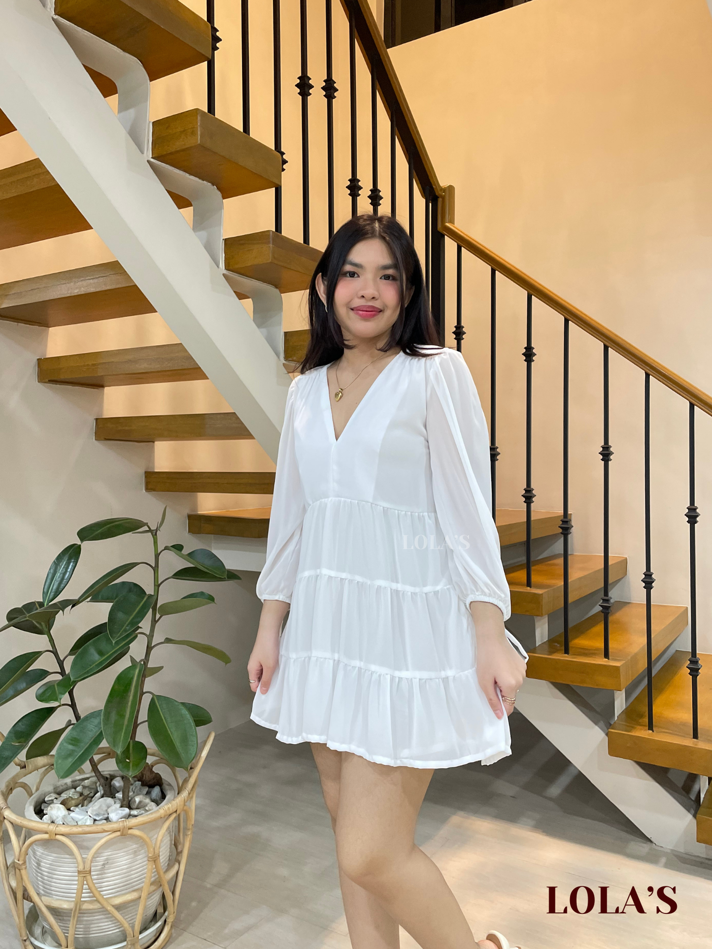 Monina Dress (White)