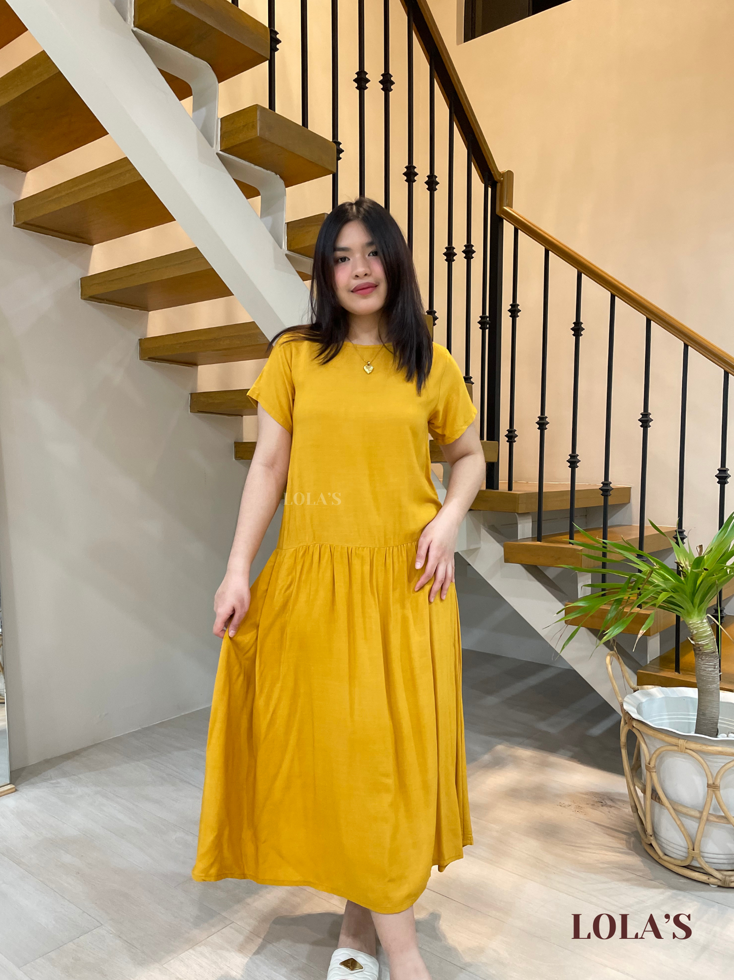 Mina Dress (Mustard)