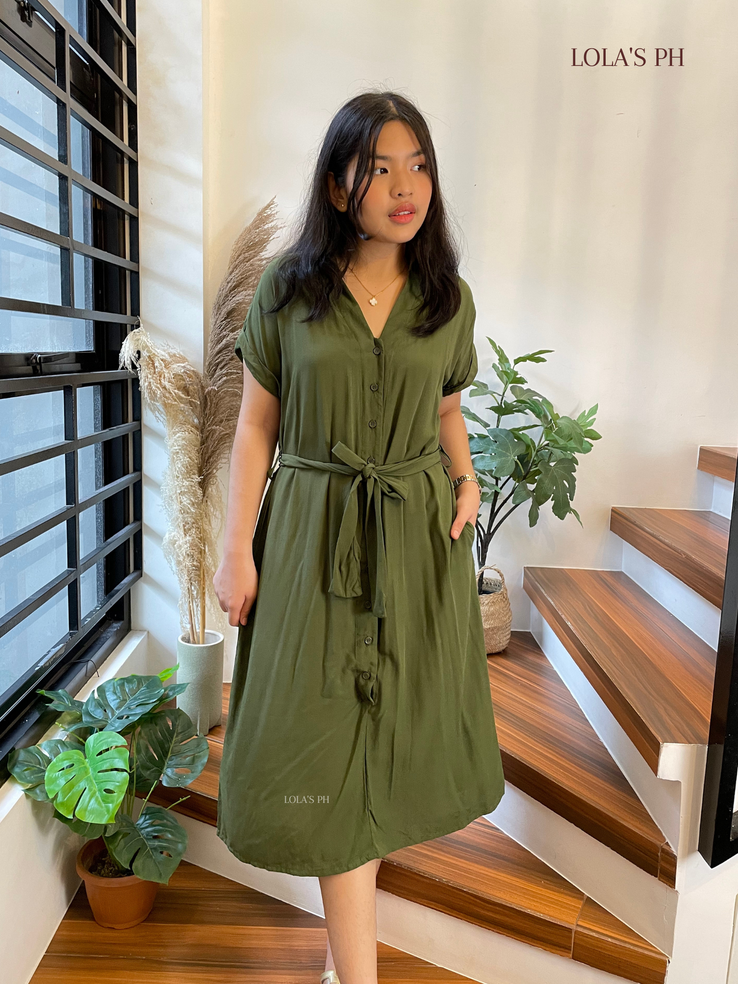 Alice Dress (Army Green)