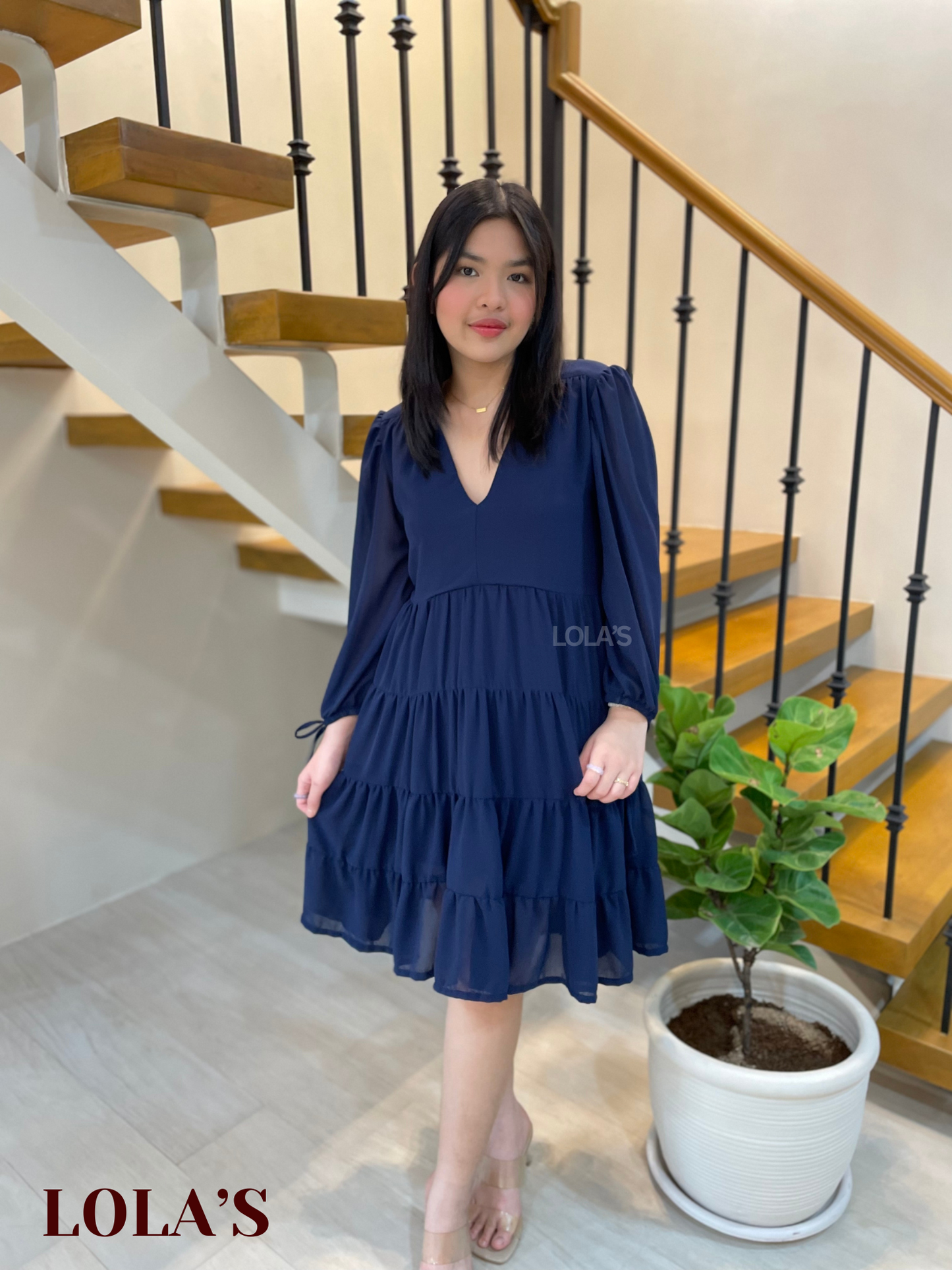 Diana Dress (Navy Blue)