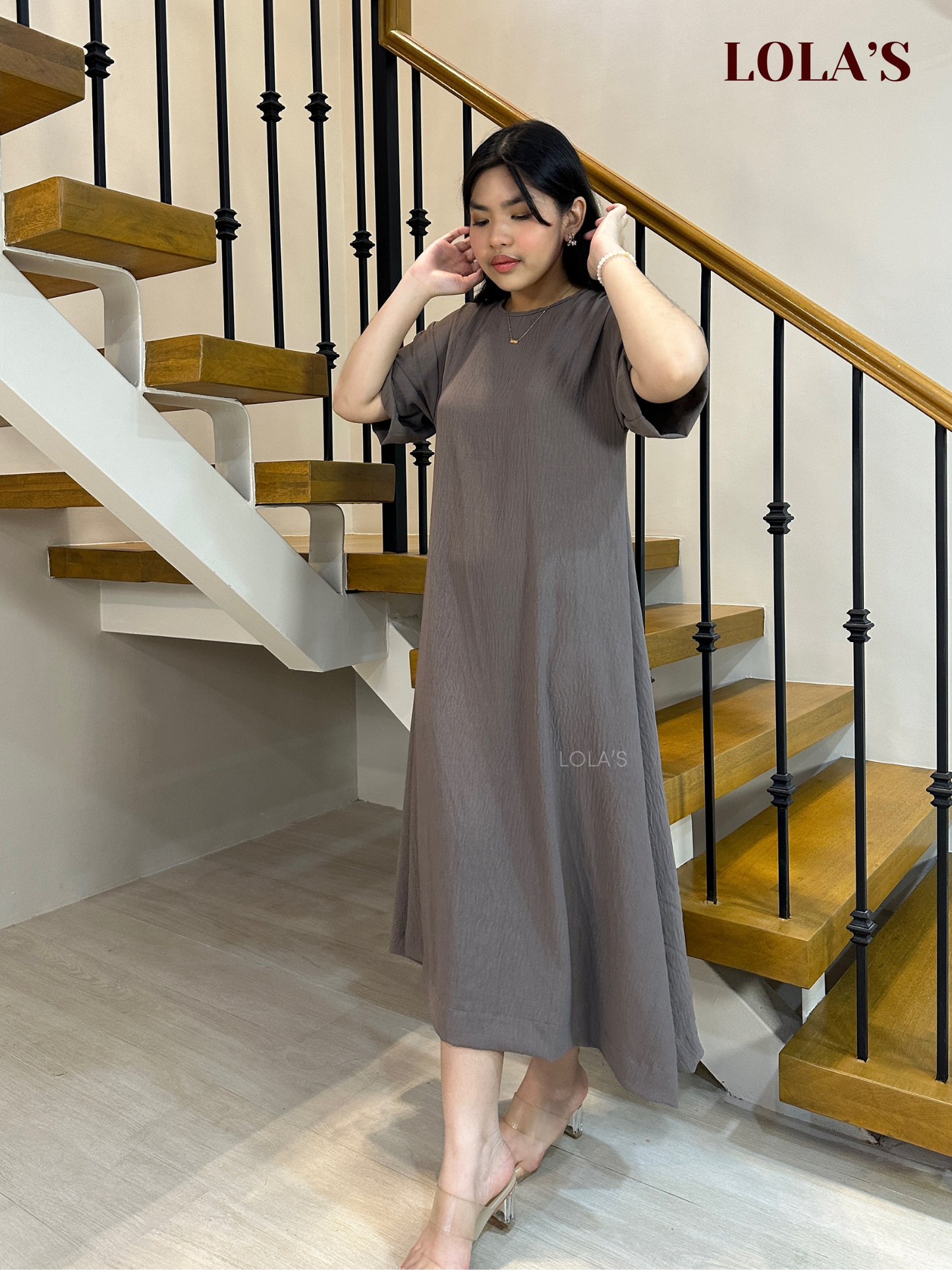 Luna Dress (Gray)