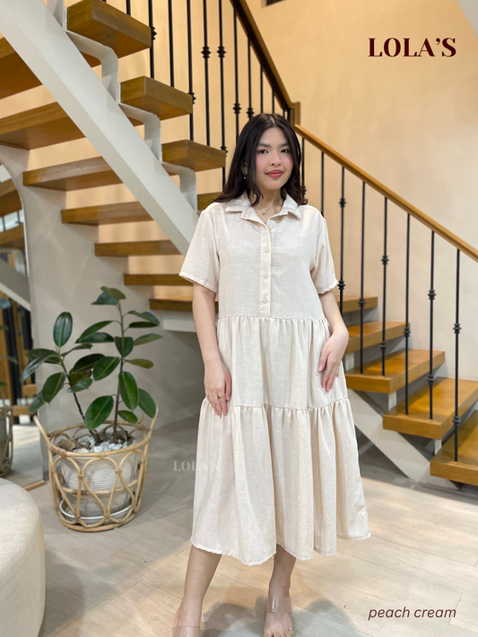 Emily Dress (Peach Cream)