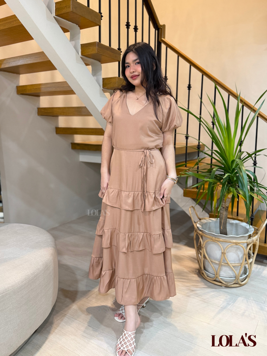 Melai Dress (Soft Brown)