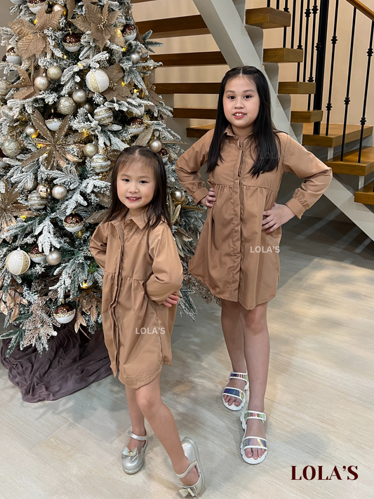 Eleanor Dress Kids (Mocha)