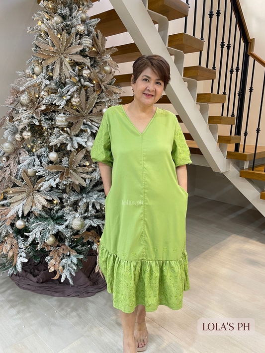 Priscilla Dress (Apple Green)