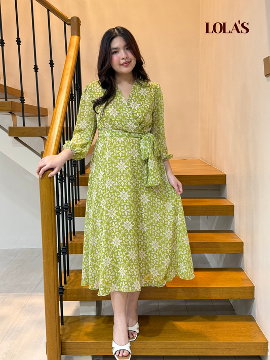Paula Dress (Lime Mist)