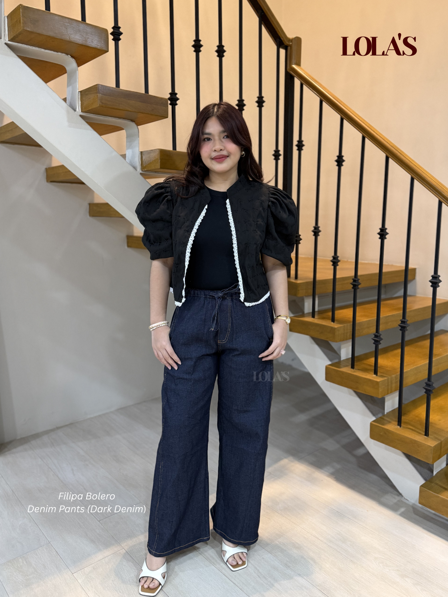 Filipa Bolero (Black Embroidered)