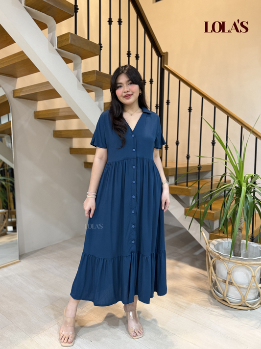 Regine Dress (Teal Blue)