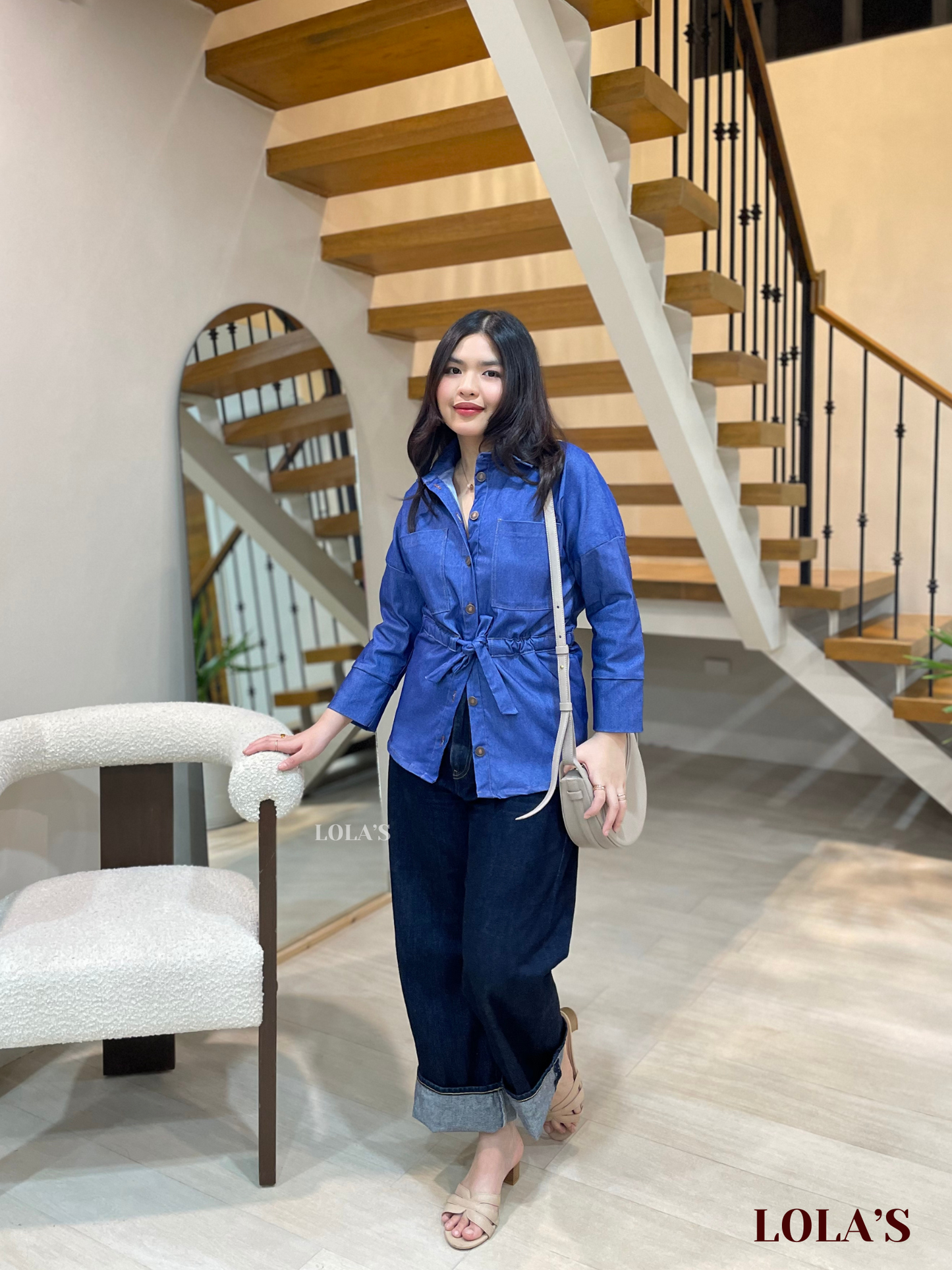 Julienne Top (Light Denim)