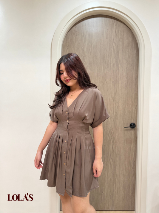 Felicia Dress (Taupe)