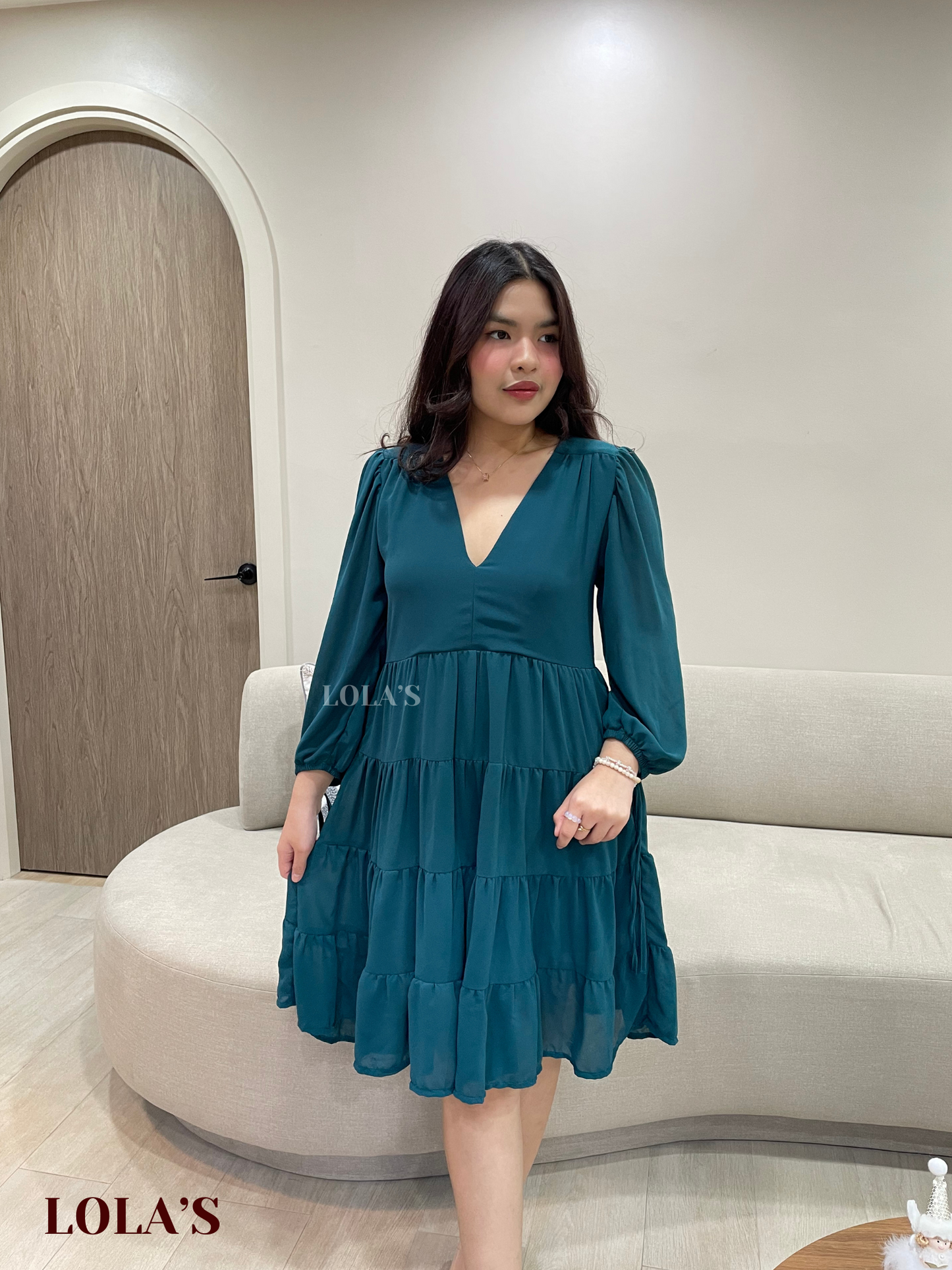 Diana Dress (Blue Green)