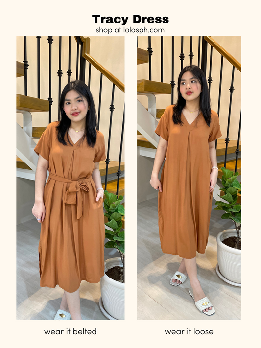 Tracy Dress (Tan Brown)