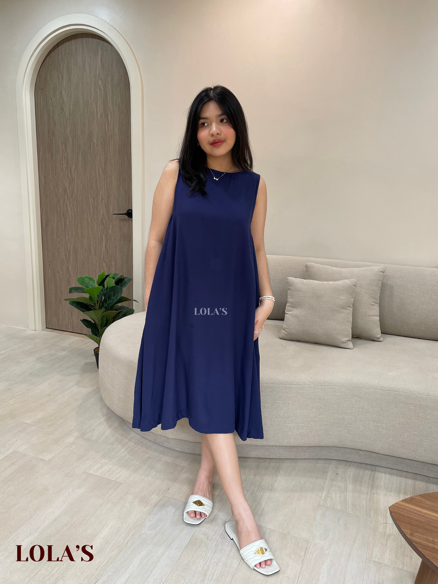 Isla Dress (Navy Blue)